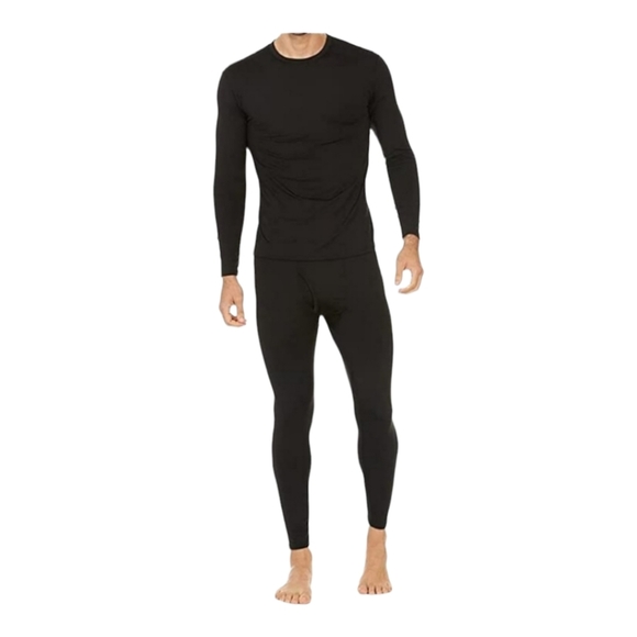 ThermaJohn Other - THERMAJOHNS NWOT Men's stretchy Thermal set, XL black, top and bottoms